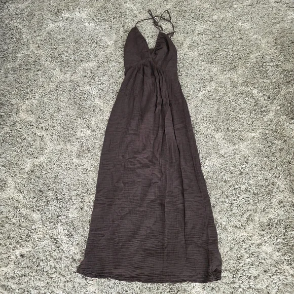 NWT MICHAEL STARS Jessa Maxi Dress Java Brown Size Medium - Picture 3 of 8